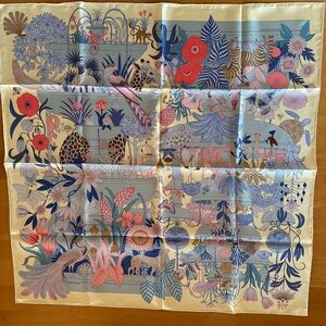 Hermès Precious Paradise Silk Scarf 90cm NWOT